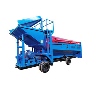 WSHT Rotary Trommel Gold Washing Machine Mobile Placer Gold Screening Equipment River Sand Gold Mining Trommel