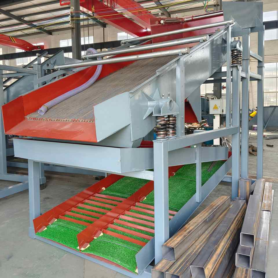 Gold panning equipment with a 1240 model vibrating screen